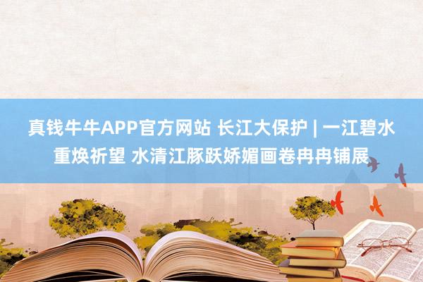 真钱牛牛APP官方网站 长江大保护 | 一江碧水重焕祈望 水清江豚跃娇媚画卷冉冉铺展