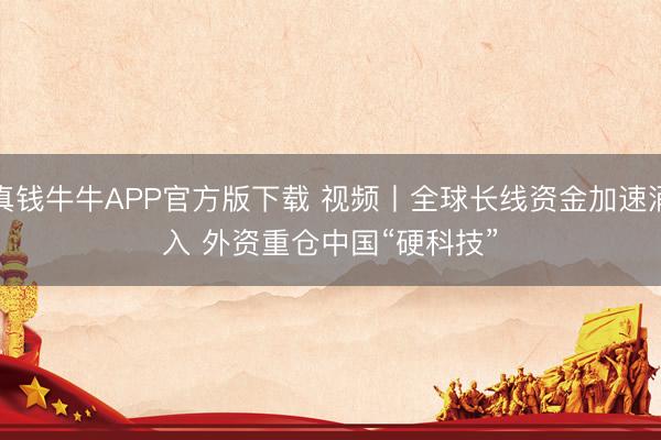 真钱牛牛APP官方版下载 视频丨全球长线资金加速涌入 外资重仓中国“硬科技”